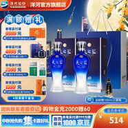 洋河天之藍52度375mL 2瓶裝綿柔白酒  洋河酒廠(chǎng)旗艦 52度 375mL 2盒