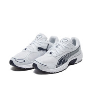 彪馬（PUMA）男女情侶低幫網(wǎng)面透氣運動(dòng)休閑鞋復古跑鞋AXIS368465 白-粗呢藍-0 白粗呢藍04 40