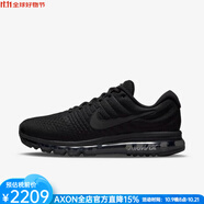 耐克（NIKE）男鞋跑鞋Air Max休閑運動鞋時尚輕盈透氣 抓地耐磨減震舒適春秋季 Black/Black/Black 16 10-44