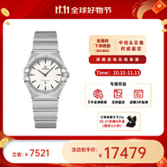 歐米茄（OMEGA）瑞士星座系列曼哈頓石英防水女腕表28mm【11.11提前購(gòu)】 鋼帶白盤131.10.28.60.02.001