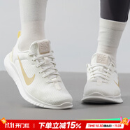 耐克（NIKE）官方 女鞋 25秋新款赤足12FLEX軟底輕盈跑步鞋緩震透氣休閑鞋子女 白金色【店長主推】 37.5