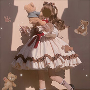 唐努烏（Tang Nu wu）洛麗塔裙子夢境少女op學(xué)生Lolita優(yōu)雅連衣裙小公主裙子正禮物 玻璃樂園 L 【115-130】