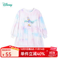 迪士尼寶寶（Disney Baby）迪士尼童裝女童連衣裙仙女風(fēng)黛絲長(cháng)袖連衣裙網(wǎng)紗裙擺