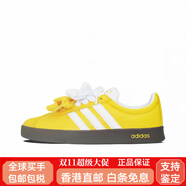阿迪達斯 （adidas）定制球鞋 adidas neo VL Court 2.0 蕾絲 涂鴉 簡約百搭 女子 白黃 35.5 支持鑒定 假一賠三