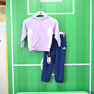 阿迪達斯阿迪達斯童裝龍年新春節款連帽外套休閑運動(dòng)褲兩件男女套裝JF3869 KC5994 140