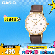 卡西歐（CASIO）手表男學(xué)生休閑簡(jiǎn)約考試防震石英表送男友禮物MTH-1060GL-7A
