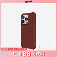CASETIFY 純色波漾手機殼 MagSafe兼容 硅膠手機殼 適用于蘋果iPhone17/16/15 Air/Plus/Pro/Max手機保護殼 深櫻桃紅Magsafe iPhone 16 Pro