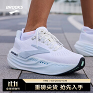 布魯克斯（BROOKS）Glycerin甘油MAX 超級(jí)甘油男女夏季透氣緩震專業(yè)慢跑鞋運(yùn)動(dòng)跑步鞋 女款 月光系列 白/藍(lán) 40.5