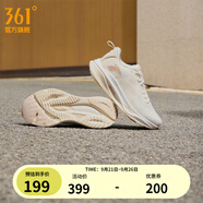 361°運(yùn)動(dòng)鞋男鞋赤焰4秋季網(wǎng)面透氣跑鞋男輕便通勤減震專業(yè)跑步鞋 羽毛白/西米色 密網(wǎng)【女】 37