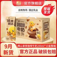 輝山9月新貨】可可牛奶200ml*10盒整箱裝過(guò)節送禮早餐奶學(xué)生風(fēng)味奶 拿鐵咖啡牛奶200ml*10盒【整箱】