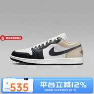 耐克男鞋Air Jordan 1 AJ1黑白低幫復古板鞋籃球鞋 553558-153 47