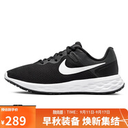 耐克NIKE女跑步鞋REVOLUTION6運(yùn)動(dòng)鞋DC3729-003黑白35.5