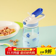 樂扣樂扣（LOCK&LOCK）兒童吸管杯學(xué)生水杯tritan材質(zhì)手拎戶外上學(xué)便攜運動杯400ml藍(lán)色