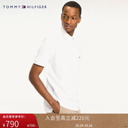 Tommy Hilfiger夏季男裝珠地棉透氣商務(wù)休閑通勤刺繡翻領(lǐng)短袖T恤POLO