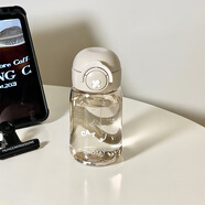 尚泰tritan杯大容量直飲耐高溫食品級塑料女生高顏值便攜透明夏水杯子 咖色小號【母嬰級tritan】 360ml