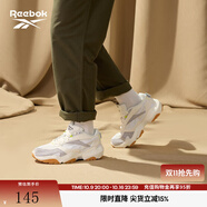 Reebok銳步官方男女FLUFFIPUFF黑武士貝果鞋運(yùn)動(dòng)休閑舒適老爹鞋 HQ5928 奶酪芝士 36.5