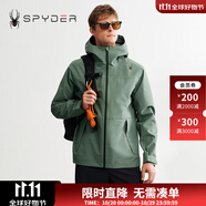 SPYDER蜘蛛秋冬男子SKI LIFE透氣吸濕防潑水休閑連帽沖鋒衣外套23EF133M 23EF133M深棕綠 XXL