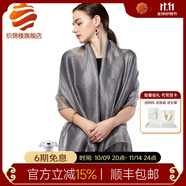 織錦樓真絲圍巾女夏季桑蠶絲圍巾披肩兩用歐根紗真絲絲巾紗巾禮服披肩女 拜占庭女神