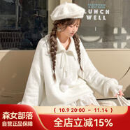 森女部落原創(chuàng)基礎(chǔ)款純色仿貂絨白月光針織毛衣秋冬內(nèi)搭寬松 白色毛衣 M