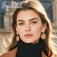 special復(fù)古設(shè)計(jì)仿水晶耳釘耳環(huán)高奢華級(jí)感耳墜耳飾送女生禮物 秘滴少女