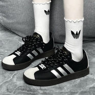 阿迪達(dá)斯 （adidas）定制球鞋 adidas neo VL Court 2.0 蕾絲 涂鴉 簡約百搭 女子 ID6017 黑夜騎士 38 支持鑒定 假一賠三