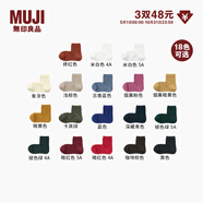 無(wú)印良品（MUJI）男女通用合腳直角襪口無(wú)橡筋短襪襪子男襪女襪男式女式無(wú)性別 磚紅色 1雙 S （23-25cm/36-40碼）