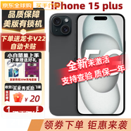 【美版有鎖未激活】APPLE蘋(píng)果15 2023新款iPhone 美版海外手機 15plus黑色 128GB 全新未激活+開(kāi)孔（白條）