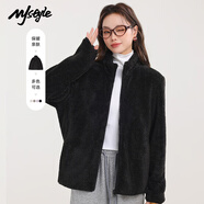MJ STYLE舒棉絨外套女2025年冬季新款雙面絨加厚保暖潮流休閑開衫毛毛上衣