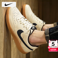 耐克（NIKE）男鞋 25秋季新款運(yùn)動(dòng)鞋COURT復(fù)古潮流休閑鞋輕便耐磨德訓(xùn)鞋板鞋男 【簡(jiǎn)版空軍】COURT-淺卡其/曬圖退10 43 （內(nèi)長(zhǎng)275mm）