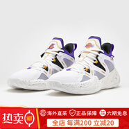 迪卡儂（DECATHLON）NBA授權籃球鞋減震耐磨湖人勇士實戰(zhàn)靴運動籃球鞋IVO3 洛杉磯湖人-白色 43
