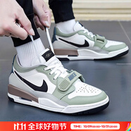 耐克（NIKE）男鞋 2025秋季新款透氣運(yùn)動(dòng)鞋透氣緩震時(shí)尚AIRJORDAN休閑籃球鞋 銀/芬藍(lán)/白/地平線綠/曬圖返10 41