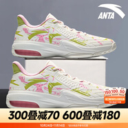 安踏KT3 team｜籃球鞋男秋冬季湯普森防滑減震男戶外實(shí)戰(zhàn)比賽運(yùn)動(dòng)鞋子 【KT3 TEAM低幫款】白/粉紅/綠-1 41