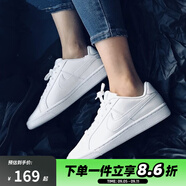 耐克Nike耐克鞋女鞋 休閑COURT粉勾小白鞋低幫運動(dòng)板鞋AO2810 白色833535-102 36.5