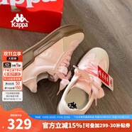 KAPPA卡帕女鞋厚底滑板鞋子女2025秋季新款運(yùn)動(dòng)休閑鞋軟底德訓(xùn)鞋小粉鞋 奶茶粉 36