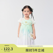 巴拉巴拉女童連衣裙夏裝兒童裙子國風(fēng)漢服襦裙寶寶網(wǎng)紗裙208224111013
