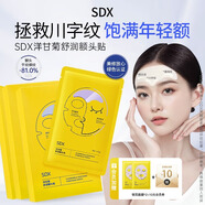 SDX洋甘菊舒潤抗皺貼男女改善抬頭紋頭川字紋7片裝額頭貼圣誕禮物 額頭貼7片三盒裝