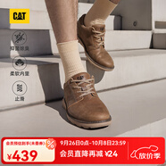 CAT卡特休閑皮鞋男士復(fù)古工裝輕戶(hù)外軟牛皮防滑通勤鞋P725212N3AMC29 淺褐 43