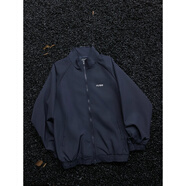 迪伽達美式潮牌簡(jiǎn)約原宿風(fēng)翻領(lǐng)夾克男女oversize休閑情侶百搭外套男 SSQFS-651藍色 3XL