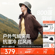蕉下（beneunder）氣絨外套女夾克保暖中暖可機洗戶外棉服CL004秋巖棕S