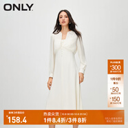ONLY秋冬氣質(zhì)通勤風(fēng)百搭燈籠袖顯瘦連衣裙女|123407016 A01 白鷺EGRET XS 155/76A