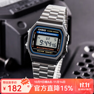 卡西歐（CASIO）手表 小春同款 情侶經(jīng)典復古小方塊 時尚學生表小金表 A168WA-1W 推薦