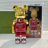bearbrick黑洞網(wǎng)紅暴力熊公仔客廳電視柜子裝飾品擺件喬遷送禮物 西瓜紅 23號熊高端款 28cm