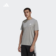 adidas簡(jiǎn)約休閑舒適圓領(lǐng)短袖T恤男裝夏季阿迪達斯官方輕運動(dòng)   純質(zhì)灰/白   3XL
