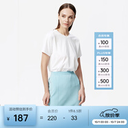 PORTS寶姿 秋季女裝百搭針織短裙半身裙半截裙LLW9K263ZXE001 清藍(lán) L (8)