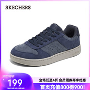 斯凱奇（Skechers）男孩板鞋休閑百搭418024L 海軍藍(lán)色/NVY 37