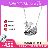 施華洛世奇（SWAROVSKI）天鵝項鏈系列 優(yōu)雅魅力鎖骨鏈 生日情人節(jié)七夕禮物送女友時尚飾品 大號黑白漸變天鵝5614103