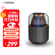 山水（SANSUI）藍(lán)牙音響無線便攜式 家用桌面多媒體小型迷你低音炮 筆記本電腦小音箱 車載喇叭360度立體聲 F4