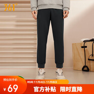 361°運動褲男士秋冬季休閑衛(wèi)褲束腳跑步寬松針織長褲子男652334707D-3