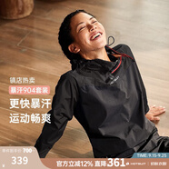 HOTSUIT 后秀暴汗服男款夏季運動套裝男女同款健身服跑步服輕薄降體服 黑色-女款經(jīng)典長款 XL