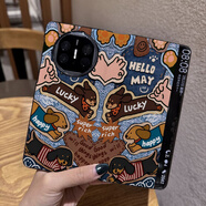 華為（HUAWEI）【原裝品質(zhì)】牛仔小新適用華為mateXT非凡大師手機保護殼新款翻蓋 PT3606牛仔狗狗全包翻蓋皮套 小米MIXFOLD2